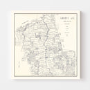 Vintage Map of Liberty County, Texas 1926