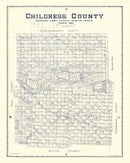 Vintage Map of Childress County, Texas 1921
