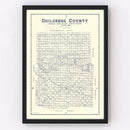 Vintage Map of Childress County, Texas 1921