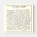 Vintage Map of Mitchell County, Texas 1922