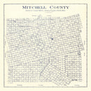 Vintage Map of Mitchell County, Texas 1922