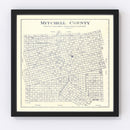 Vintage Map of Mitchell County, Texas 1922