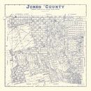 Vintage Map of Jones County, Texas 1921