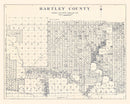 Vintage Map of Hartley County, Texas 1925