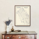 Vintage Map of Jackson County, Texas 1920