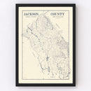 Vintage Map of Jackson County, Texas 1920