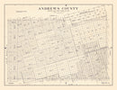 Vintage Map of Andrews County, Texas 1925