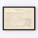 Vintage Map of Andrews County, Texas 1925