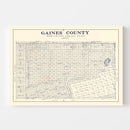 Vintage Map of Gaines County, Texas 1922