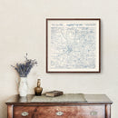 Vintage Map of Tarrant County, Texas 1925