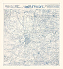 Vintage Map of Tarrant County, Texas 1925