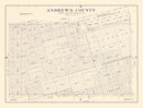 Vintage Map of Andrews County, Texas 1925