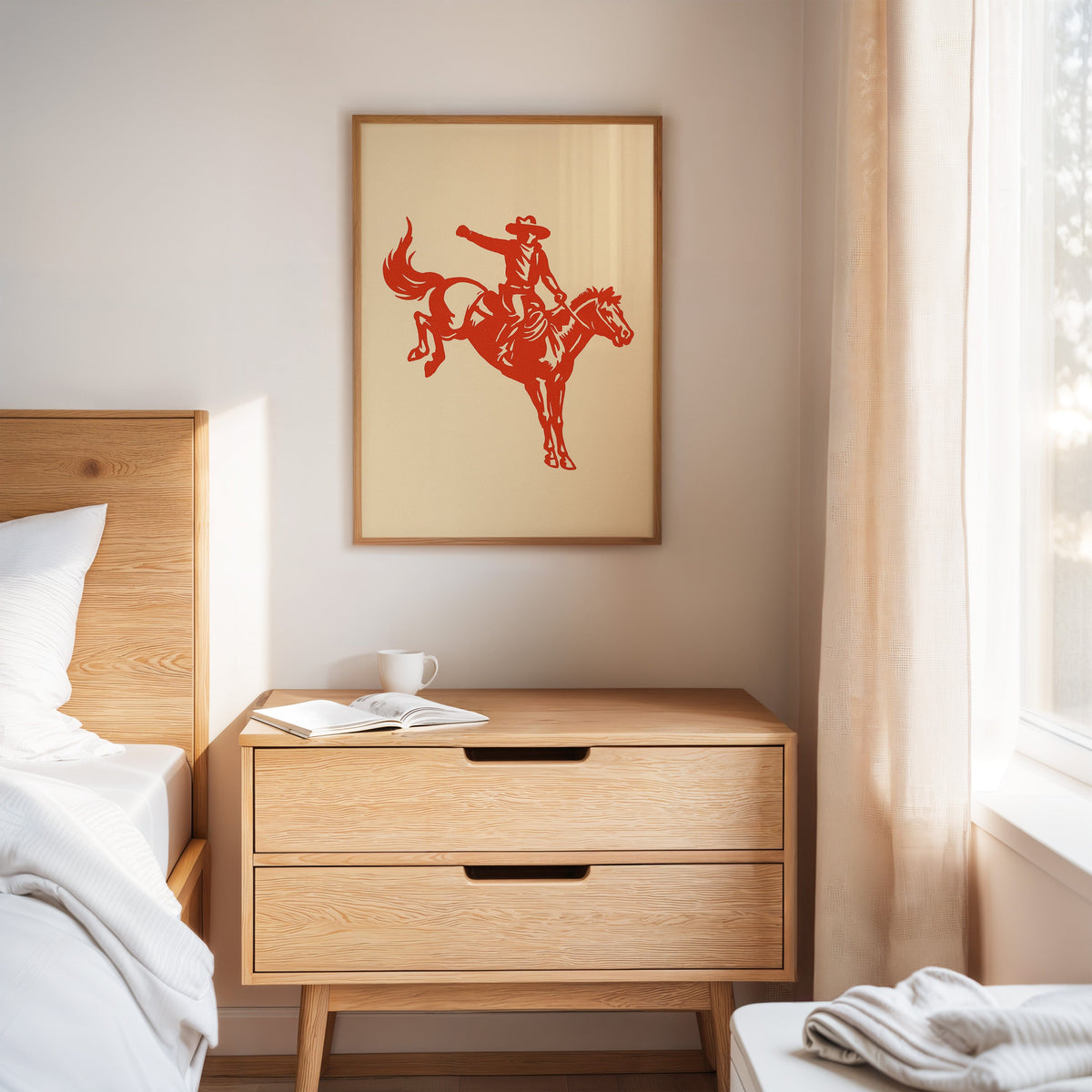 Retro Rodeo Cowboy Print, photo 10 of 19