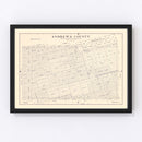 Vintage Map of Andrews County, Texas 1925