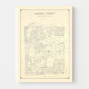Vintage Map of Archer County, Texas 1926