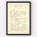 Vintage Map of Archer County, Texas 1926