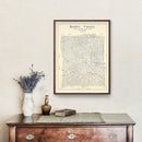 Vintage Map of Borden County, Texas 1922