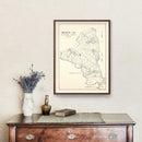 Vintage Map of Brazos County, Texas 1922