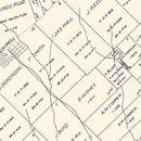 Vintage Map of Burleson County, Texas 1920