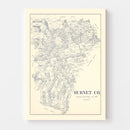 Vintage Map of Burnet County, Texas 1924
