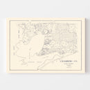 Vintage Map of Chambers County, Texas 1922