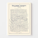 Vintage Map of Childress County, Texas 1921