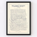 Vintage Map of Childress County, Texas 1921