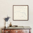 Vintage Map of Collingsworth County, Texas 1926