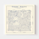 Vintage Map of Crosby County, Texas 1927