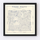 Vintage Map of Crosby County, Texas 1927