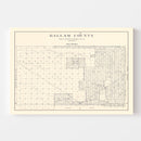 Vintage Map of Dallam County, Texas 1926