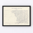 Vintage Map of Deaf Smith County, Texas 1926
