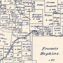 Vintage Map of Delta County, Texas 1927
