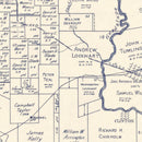 Vintage Map of DeWitt County, Texas 1920