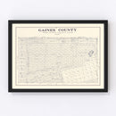Vintage Map of Gaines County, Texas 1922