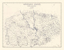 Vintage Map of Gonzales County, Texas 1920