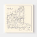 Vintage Map of Gregg County, Texas 1927