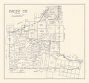 Vintage Map of Gregg County, Texas 1927