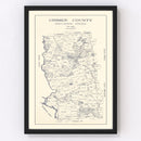 Vintage Map of Grimes County, Texas 1922