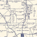 Vintage Map of Harrison County, Texas 1920