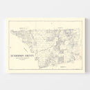 Vintage Map of Henderson County, Texas 1922