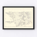 Vintage Map of Henderson County, Texas 1922