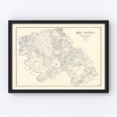 Vintage Map of Hill County, Texas 1922
