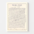 Vintage Map of Howard County, Texas 1922