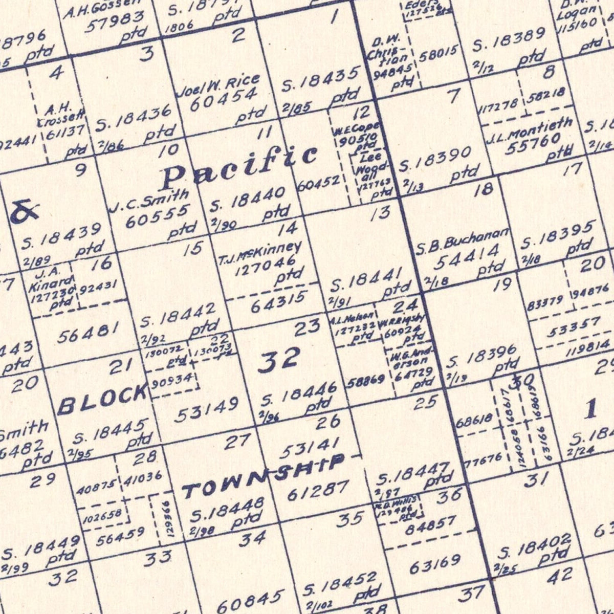 Vintage Map of Howard County, Texas 1922, photo 2 of 5