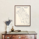 Vintage Map of Jackson County, Texas 1920