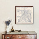 Vintage Map of Jones County, Texas 1921