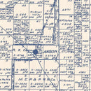 Vintage Map of Jones County, Texas 1921
