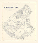 Vintage Map of Karnes County, Texas 1921