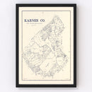 Vintage Map of Karnes County, Texas 1921